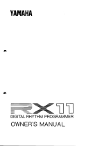 Yamaha RX11 Bruksanvisning