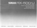 Yamaha RX-500 Användarmanual