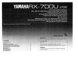 Yamaha RX-700U Bruksanvisning