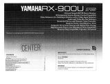 Yamaha RX-900U Bruksanvisning