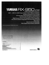 Yamaha RX-950 Bruksanvisning
