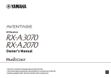 Yamaha RX-A3070 Användarmanual