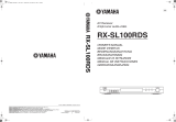 Yamaha RX-SL100 Bruksanvisning