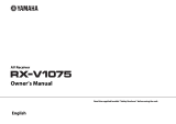 Yamaha RX-V1075 Bruksanvisning