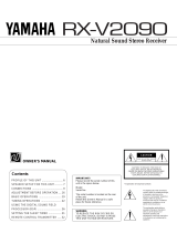 Yamaha RX-V2090 Användarmanual