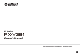 Yamaha RX-V381 Bruksanvisning