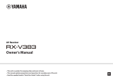 Yamaha RX-V383 Bruksanvisning