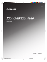 Yamaha RX-V540 Användarmanual