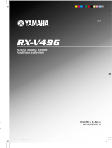 Yamaha RX-V496 Användarmanual