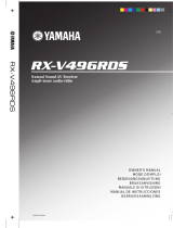 Yamaha RX-V496RDS Användarmanual
