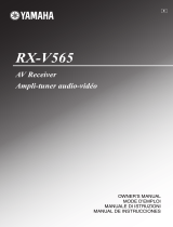 Yamaha RX-V565 Bruksanvisning