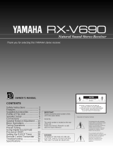 Yamaha RX-V690 Användarmanual