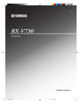 Yamaha RX-V730 Användarmanual