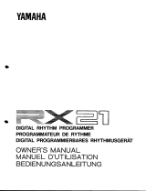 Yamaha RX21 Bruksanvisning