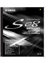 Yamaha S08 Datablad