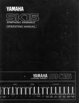 Yamaha SK15 Bruksanvisning
