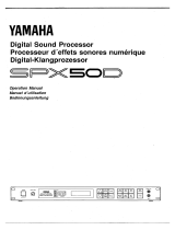 Yamaha SPX50D Bruksanvisning