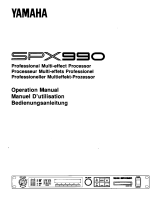 Yamaha SPX990 Bruksanvisning