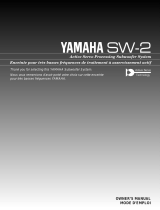 Yamaha SW-2 Användarmanual