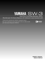 Yamaha SW-3 Användarmanual