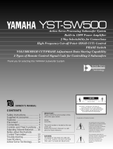 Yamaha YST-SW500 Bruksanvisning