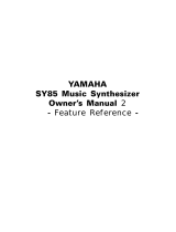 Yamaha SY85 Användarmanual