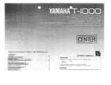 Yamaha T-1000 Bruksanvisning