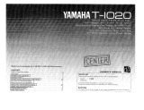 Yamaha T-1020 Bruksanvisning