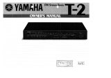 Yamaha T-2 Bruksanvisning