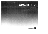 Yamaha T-7 Bruksanvisning