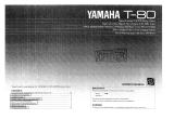 Yamaha T-80 Bruksanvisning