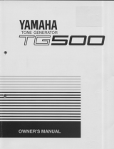 Yamaha TG500 Användarmanual