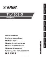 Yamaha TIO1608-D Bruksanvisning