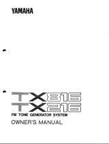 Yamaha TX816 Bruksanvisning
