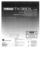 Yamaha TX-350 Bruksanvisning
