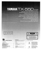 Yamaha TX-550 Bruksanvisning