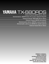 Yamaha TX-680RDS Bruksanvisning