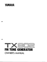 Yamaha TX802 Användarmanual