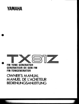 Yamaha TX81Z Bruksanvisning