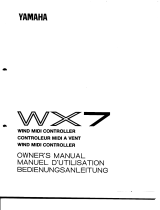 Yamaha WX-7 Bruksanvisning