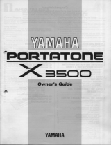 Yamaha X3500 Bruksanvisning