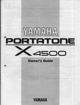 Yamaha Portatone X4500 Bruksanvisning