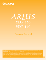 Yamaha Arius YDP-160 Bruksanvisning