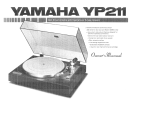 Yamaha YP211 Bruksanvisning