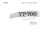 Yamaha YP-700 Bruksanvisning