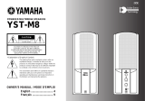 Yamaha YST-M8 Användarmanual