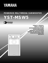 Yamaha YST-MSW5 Användarmanual