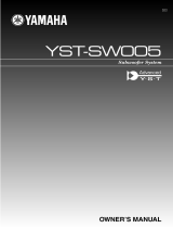 Yamaha YST-SW005 Bruksanvisning