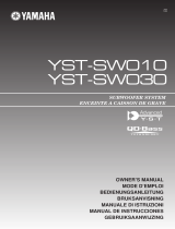 Yamaha YST-SW010 Bruksanvisning