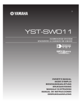 Yamaha YST-SW011 Bruksanvisning